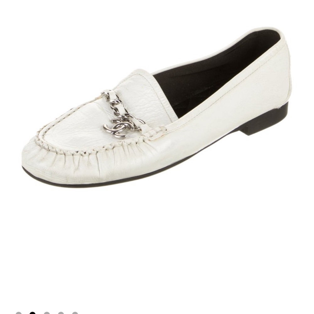 Women's White Loafers